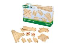 BRIO Point Rail Expansion Set 33307 for ages 3 and up. [Toy Wooden Toy Rail Set