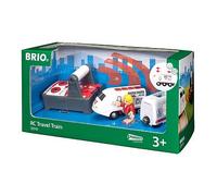 BRIO World Fire & Rescue - Central Fire Station for Kids Age 3 Years Up - Wooden Railway Train Accessories and Add Ons
