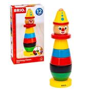 BRIO Stacking Clown 30120 Toddler Stacking Wooden Toy Age 1-2 years