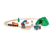 BRIO Starter Lift&Load Set Wooden Toy Train Durable | Child Safe | Encourages Creativity | Compatible with All Wooden Railway Sets | includes Eng