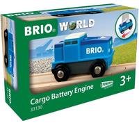 BRIO World Cargo Battery Train Engine for Kids Age 3 Years Up - Wooden Railway Sets, Accessories and Add Ons