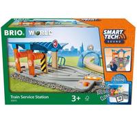 BRIO World Smart Tech Sound Service Train Station For Kids Age 3 Years Up - Presents for Children