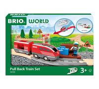 BRIO World - Pullback Train Set for Kids Age 3 Years Up - Railway Accessories and Add Ons