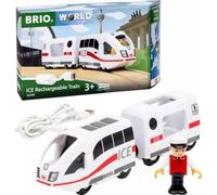 BRIO World Battery Powered Rechargeable ICE German Toy Train Engine for Kids Age 3 Years Up - Railway Accessories