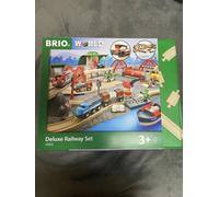 BRIO World 33052 Deluxe Railway Set Comprehensive Wooden Train Kids Ages 3+