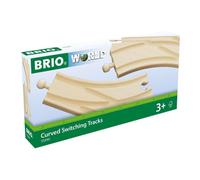 BRIO World - 33346 Curved Switching Tracks | 2 Piece Toy Train Accessory for Kids Ages 3 and Up