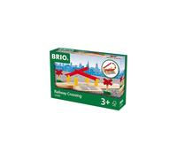 BRIO World 33388-4 Piece Railway Crossing Set | Fun and Interactive Wooden Train Accessory for Kids | Enhances Creativity and Motor Skills | FSC-