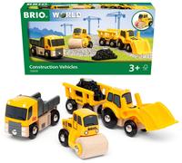 BRIO WORLD 63365800 Construction Vehicle Set Wood and Plastic Toy Yellow...