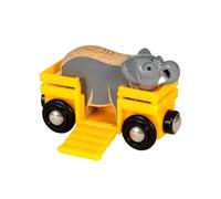 BRIO World Animal Safari Elephant & Wagon Toy Train for Kids Age 3 Years Up