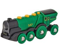 BRIO WORLD Big Green Action Locomotive 33593 Battery Powered Head light Function