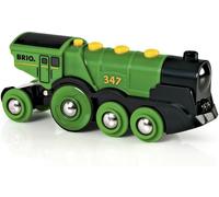 BRIO World Big Green Locomotive Battery Powered Toy Train for Kids Age 3 Years