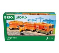 BRIO World Cargo Train for Kids Age 3 Years Up - Wooden Railway Sets and Accesso