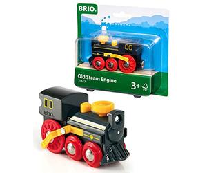 BRIO World Classic Steam Train Engine - Toys for Kids Age 3 Years Up - Add On Railway Accessory