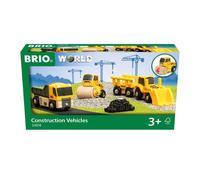 BRIO World Construction Vehicles for Kids Age 3 Years Up - Wooden Railway Train