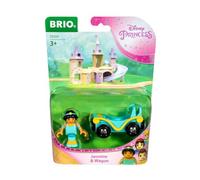 BRIO World Disney Princess Jasmine and Train Carriage for Kids Age 3 Years Up - Wooden Railway Add On Accessories