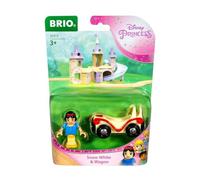 BRIO World Disney Princess Snow White and Train Carriage for Kids Age 3 Years Up - Wooden Railway Add On Accessories