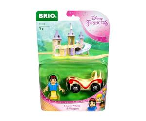 BRIO World Disney Princess Snow White and Train Carriage for Kids Age 3 Years Up - Wooden Railway Add On Accessories
