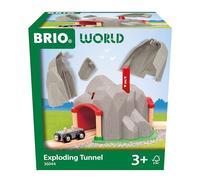 BRIO World Exploding Train Track Tunnel for Kids Age 3 Years Up - Wooden Railway Accessories and Add Ons