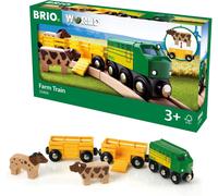 BRIO World Farm Train for Kids Age 3 Years Up - Compatible with all BRIO Railway