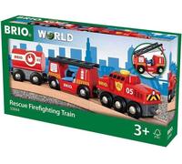 BRIO Rescue Fire Train 33844 for Wooden Train Set