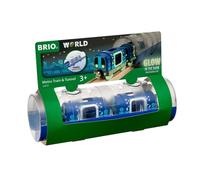 BRIO World Glow in the Dark Metro Train & Tunnel for Kids Age 3 Years Up - Compa