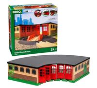BRIO World Grand Roundhouse for Kids Age 3 Years Up - Wooden Railway Set Add On Accessories