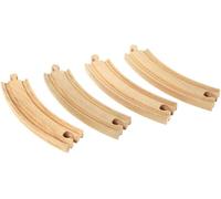 BRIO World Large Curved Wooden Train Track for Kids Age 3 Years Up - Railway Ac