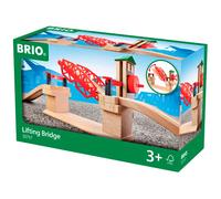 BRIO World Lifting Bridge Set Wooden Railway 33757 with Barriers & Ramps