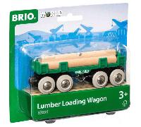 BRIO World Lumber Loading Wagon.