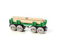 BRIO World Lumber Loading Wagon Engine Train Toy for Kids Age 3 Years Up - Wooden Railway Set Add On Accessories