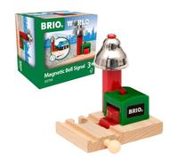 BRIO World Magnetic Bell Signal for Kids, Wooden Railway Accessory with Ringing Bell, No Batteries Required, Ages 3 Years and Up
