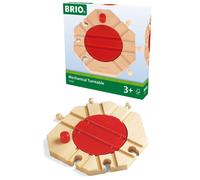 BRIO World Mechanical Turntable Wooden Train Track for Kids Age 3 Years Up - Com