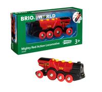 BRIO World Mighty Red Locomotive Battery Powered Toy Train for Kids Age 3 Years Up - Railway Set Accessories & Add Ons