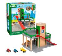 BRIO World Parking Garage - 7-Piece Wooden Toy Set | FSC-Certified, Ages 3+