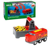 BRIO World Remote Control Toy Train Engine for Kids Age 3 Years Up - Wooden Railway Set Add On Accessories
