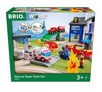 BRIO World Rescue Team Train Set Kids Age 3 Years Up - Compatible All BRIO Railway Sets & Accessories