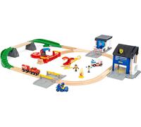 BRIO World Rescue Team Wooden Train Set For Kids Age 3 Years Up 36025