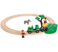 BRIO World Safari Train Set for Kids Age 3 Years Up - Wooden Railway Expansions