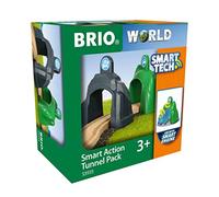 BRIO World Smart Tech Railway Action Tunnel Pack for Kids Age 3 Years Up - Compatible with all BRIO Train Sets & Accessories