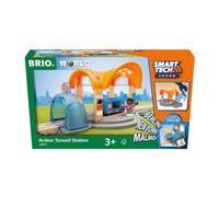 BRIO World Smart Tech Sound Action Tunnel Train Station for Kids Age 3 Years Up - Gifts for Children