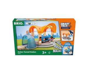 BRIO World Smart Tech Sound Action Tunnel Train Station for Kids Age 3 Years Up - Gifts for Children