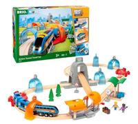 BRIO World Smart Tech Sound Action Tunnel Travel Battery Powered Train Set for Children Age 3 Years Up - Kids Gifts