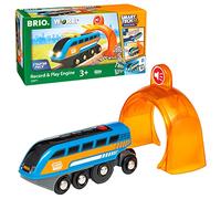 BRIO World Smart Tech Sound Battery Powered Record & Play Toy Train Engine for Kids Age 3 Years Up