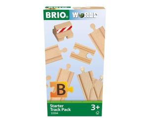 BRIO World Starter Pack B Wooden Train Track for Kids Age 3 Years Up - Railway Sets, Accessories and Add Ons