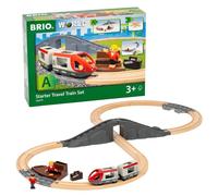 BRIO World Starter Train Set for Kids, 22 Piece Wooden Railway Toy with Figure 8 Track, Travel Train, Tunnel and Station, Ages 3 Years and Up