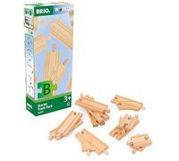 BRIO World Starter Wooden Railway Train Track Pack for Kids Age 3 Years Up - Accessories & Add Ons