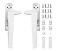 Briocht Durable UPVC Window Handle Replacement, DIY Installation, Secure PVC Handles with Safety Lock, Universal Fit for Home and Rental, Weather-Window Handles for UPVC Windows