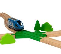 Briocks® - 2-Way X Intersection for Wooden Train - Compatible with BRIO, Thomas, Lillabo, IKEA, Melissa & Doug, Oxybul, Playtive and many more!