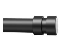 BRIOFOX Tension Curtain Rod Adjustable 32 to 78 inch - Spring Tension Shower Curtain Rod No Drilling Non Slip, Matte Black