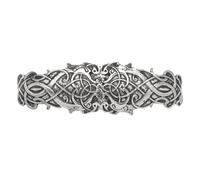 Briomhar Celtic Barette Hair Clip Accessories - Irish Pewter Hair Barrette for Women 4 inches (Celtic Dragon)